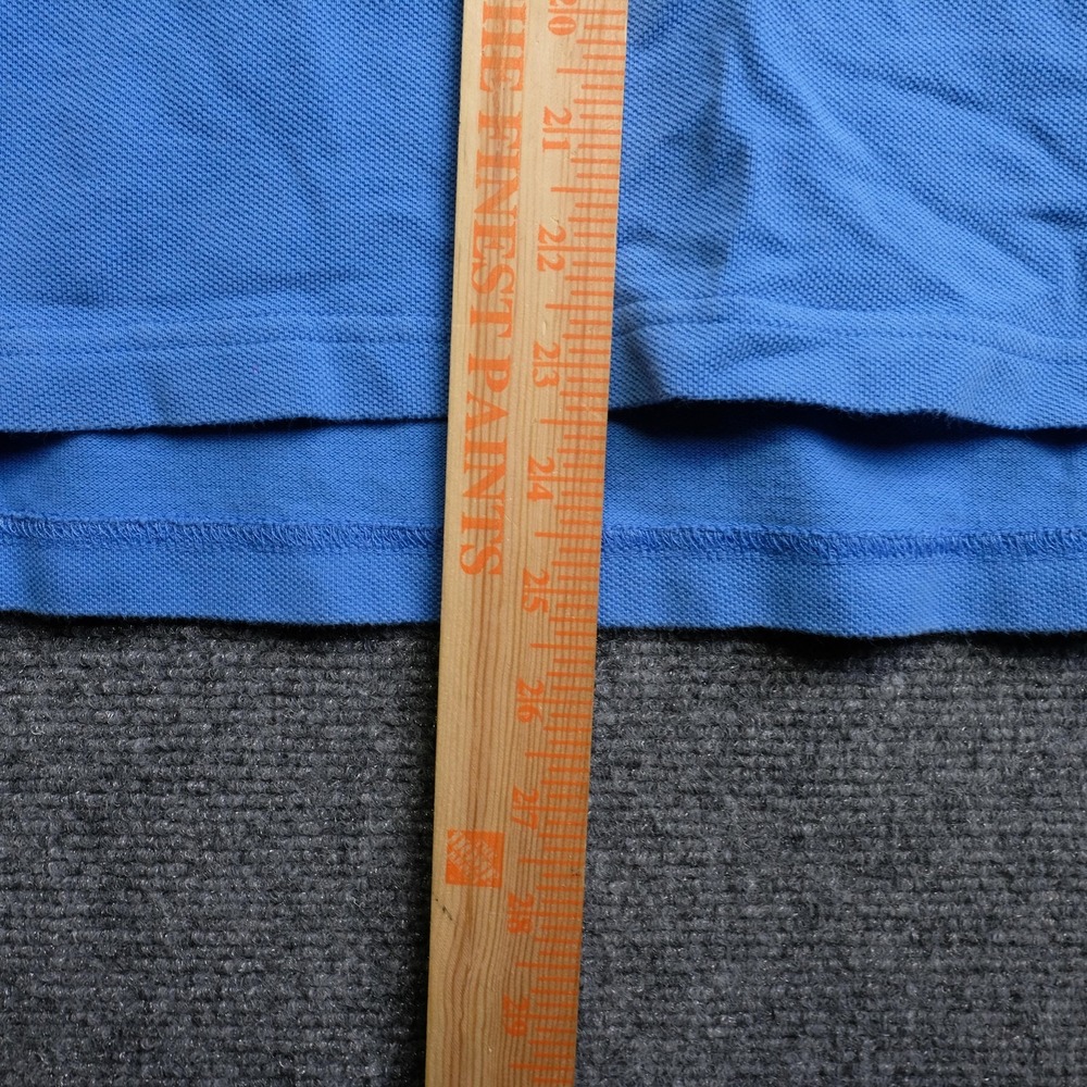 Vintage J Crew Rugby Polo Shirt Mens L Blue Long Sleeve Cotton Oarsman Casual - Picture 6 of 10